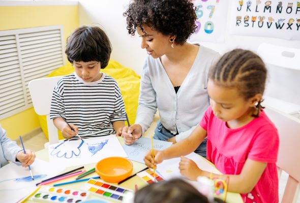 kindergarten set up